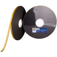 Hpx Cinta adhesiva doble cara de 3 mm - antracita 12 mm x 25 m