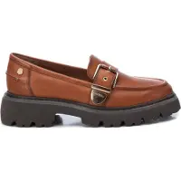 Carmela para mujer. 16190702-CAMEL Mocasines de piel 161907 marrón (38), Plano, Ninguno, Casual, outlet 2026.