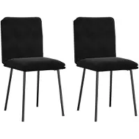 vidaXL : 2 sillas de comedor, color , tapizadas en terciopelo