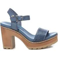 Refresh para mujer. 17077702-JEANS Sandalia 170777 azul -Altura tacón 10cm- (41), 8 a 10cm, Hebilla, Casual, outlet 2026.