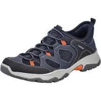 Rieker Zapatillas de casa 'Slipper Herren B8350 14 Leder-Mix in blau' azul