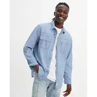 Levi's Long Sleeve Auburn Worker Shirt Blue Talla: S | Camisas Casuales Outlet | Hombre | Marrón