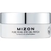 Mizon Pure Pearl Mascarilla Hidrogel Ojos Premium con Perla Blanca y Diamante 60 Parches