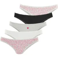 LASCANA Braga gris moteado / rojo / negro / offwhite