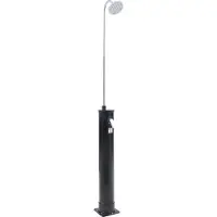 Casa.pro Ducha solar "Ampend", hasta 60 °C, plástico y acero inoxidable, 215 cm, 18 litros, color