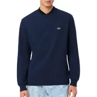 Lacoste Camiseta manga larga T-shirt manches longues en jersey de coton hombre - Marino - EU XL