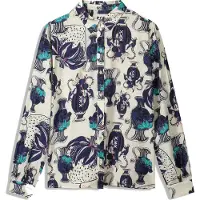 Pom Amsterdam Blouse Milly Vases Cream Talla: 36 | Blusas Outlet | Mujer | Blanco