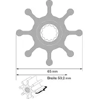 Johnson Pump Impulsor Para Bombas 10242773 65 Mm