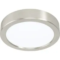 Eglo Fueva 5, 1 bombilla, LED, IP20, acero satinado, blanco