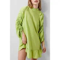 French Connection Faron Drape Dress Wasabi Talla: 12 | Mini Vestidos Outlet | Mujer
