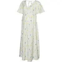 Vero moda Maternity Vestido de verano 'VMMFlora Olga' azul / amarillo / verde / blanco