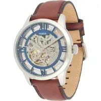 Fossil Reloj analógico 'Townsman' genciana / marrón / plata