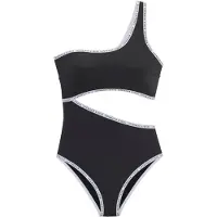 Copenhagen Studios Traje de baño negro / blanco