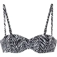 s.Oliver Top de bikini negro / blanco