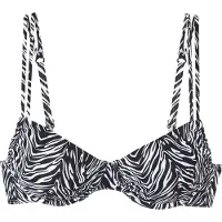 s.Oliver Top de bikini negro / blanco