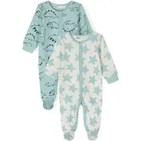MINOTI Pijama entero/body beige / menta / negro
