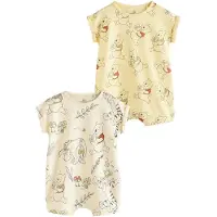 Next Pijama entero/body 'Winnie The Pooh' amarillo pastel / amarillo claro / langosta / negro