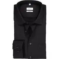 Seidensticker Camisa negro