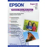 Epson Papel Fotográfico A3+ Brillante Premium De 20 Hojas 255gr
