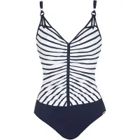Sunflair Traje de baño azul oscuro / blanco