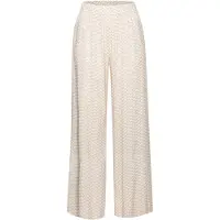 LASCANA Pantalón de pijama beige / blanco