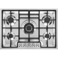 Smeg Placa De Gas Pgf75-4 75 Cm 5 Fuegos