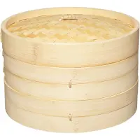 Kitchencraft Vaporera Grande De Bambú De Dos Niveles