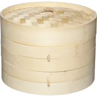 Kitchencraft Vaporera De Bambú De Dos Niveles Mediana