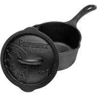 Petromax - Cast Iron Casserole Dish with Lid size Ø 17 cm, gris/negro