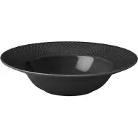 Lyngby Porcelæn Plato Hondo De Vidrio Rhombe Earth Soup Plate-24.5 Cm-slate