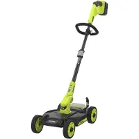 Ryobi Cortacésped 3 en 1 RY18LMC30A-120 de 18V, con un diámetro de 30 cm, que incluye 1 batería de litio+ de 18V y 2Ah, y un cargador de 1,5A
