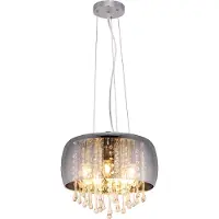 Globo Lámpara colgante Kalla con cristales decorativos