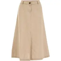 We fashion Skirt Medium Length Beige Talla: S | Faldas Midi Outlet | Mujer | Marrón