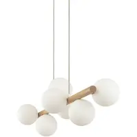 TK Lighting Lámpara de techo ESTERA WOOD, modelo 5905, de