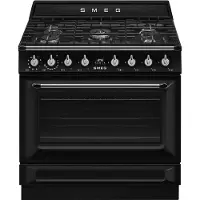 Smeg Cocina De Gas Natural Con Horno Tr90gm 90 Cm 5 Fuegos