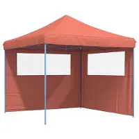 The Living Store Tienda de campaña plegable tipo "pop-up" de la marca Living Store, con 2 paneles laterales, color terracota