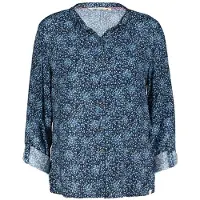 DIDI Blouse Tyla Dark Blue Fuji Xs Print Talla: 46 | Manga Larga Outlet | Mujer | Azul