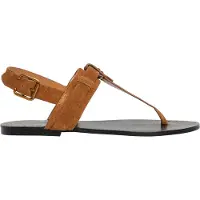 Pepe Jeans para mujer. PLS90705 Sandalias de piel Sann One marrón (39), Plano, Ante, Hebilla, Casual, outlet 2026.