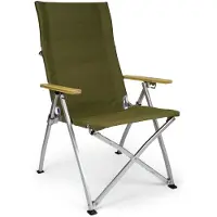 Campo Libre - Ama Relax - Silla de camping oliva/blanco