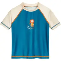 Playshoes Protección UV 'Dschungel' ecru / petróleo / naranja