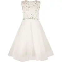 Happy girls Vestido oro / transparente / blanco