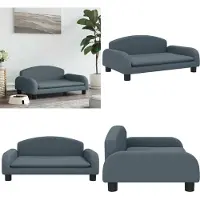 vidaXL Cama para perros, gris oscuro, 70x45x30 cm, tela. Cama para perros, camas para perros, sofá para perros, sofá para mascotas