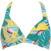 Vivid Top de bikini azul claro / amarillo / rojo
