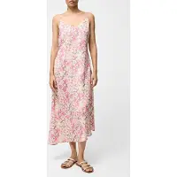 French Connection Donna Asymmetric Dress Strawberry Shake M Talla: 14 | Vestidos Midi Outlet | Mujer