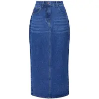 French Connection Denim Midi Back Split Skirt Sz18 Vintage Talla: 6 | Faldas Vaqueras Outlet | Mujer