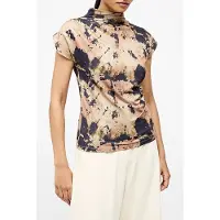 French Connection Ava Ruched Top Mocha Mousse/choc Talla: XS | Blusas Outlet | Mujer