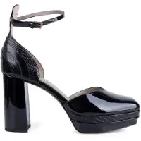 AllSaints Tiffany Platform Hee Black Shine Talla: 40 | Chancletas Outlet | Mujer | Negro