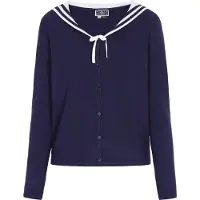 Dreimaster Maritim Cárdigan navy / blanco