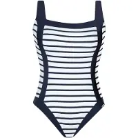 Sunflair Traje de baño azul oscuro / blanco