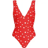 Vivid Traje de baño rojo / blanco